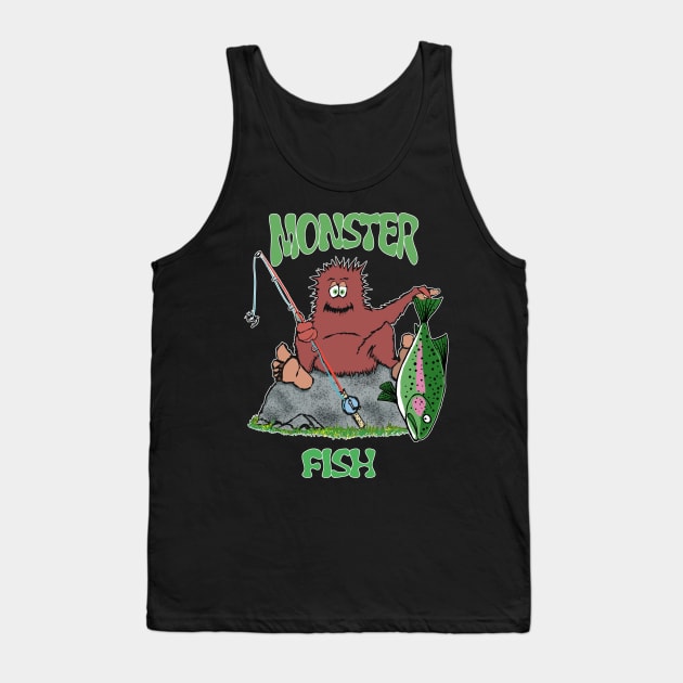 Monster Fish! Bigfoot Tank Top by SpookySkulls